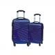 Steel Trolley ODM Spinner ABS PC Luggage With Push Button