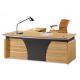 Knock Down Packed Melamine Office Furniture Desk With Mobile Pedestal