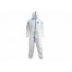 Hazmat Hospital Hooded Chemical Resistant Protective Suit Health And Safety