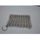 Polished 316L Ring Wire Stainless Steel Chainmail Scrubber For Food