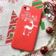 Soft TPU Happy New Year Christmas Red Beaming Back Cover Cell Phone Case For iPhone 7 6s Plus