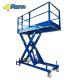 2600mm Hydraulic Scissor Lift Working Platform with Wheel Chassis and Emergency