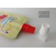 PE Material 8.6 mm Cheer Pack Plastic Spout Cap For Stand Up Juice Bag