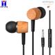 Wood Earbuds Wired In Ear Headphones For Computer Laptop Android Ear Phones