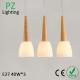 Dinner room wooden pendant lamp E27 bulb Top grade Thailand Oak wood lighting fixtures