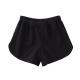 Solid color thread loose waist Loose sport summer thin casual shorts beach pants for ladies