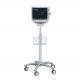 Movable Standard Type Patient Medical Monitor Cart Mobile Bracket With Mute Castor