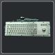Skid Proof Metal Pc Keyboard 25 Or 38 Mouse Ball Type With Usb Interface