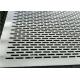 Oblong Hole Aluminum Punch Plate 2mm Perforated Sheet Anti Corrosion