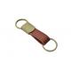 Pantone Leather Key Ring Holder Color Tape 10mm Brass Plating Personalised