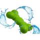 TPR Plastic Toy Dog Bones Green Color Squeaky Non Toxic 17 * 8.2cm Eco Friendly