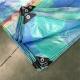 80gsm-200gsm Stripe Style Blue PE Tarpaulin Sheet for 100% Waterproof Roof Cover