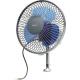 Metal Black And Blue Car Cooling Fan / Auto Cool Fan 6 Oscillating