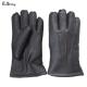Deerskin Fur Lined Mens Soft Leather Gloves Classic Hand Sewing Stitching