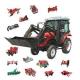 Fuel Efficiency Autonomous Farm Tractors 20hp Mini Tractor For Farms