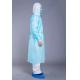 Blue General Medical PP PE 30g Disposable Isolation Gown