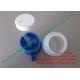 Durable Plastic Return Teat Dip Cup With Blue Color Cover , Single-Top Molding