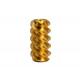 Ra 0.4 Miniature Brass Worm Gear 1 Tooth 1.5 Module AGMA 7 Brass