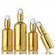 Durable Gold Glass Containers Travel Portable Small Gold Silver Dropper Bottles