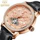 Dragon Embossed Automatic Mechanical Watch Rose Gold Metal Case