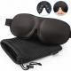Most Comfortable Night Sleeping Eye Cover Mask Black+ Mesh Bag Style