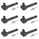 6pcs Ignition Coils Spark Plugs Set UF242 30520P8EA01 for Honda Odyssey 3.5L 1999-2007