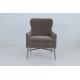 Lobby Luxury Solid Wood Lounge Chair Upholstered