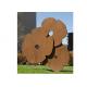 Welding Garden Usage Flower Sculpture , Rose Sculpture Custom Shape