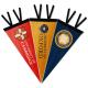 Swil 100 Felt Pennant Banner , Triangle Wool Sports Banners