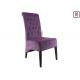 Featuring Button Velvet Metal Dining Chair Tufted High Back For Restaurant Hotel