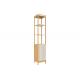 Bamboo Bathroom Storage Shelf With 15KG Capacity