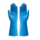 Unlocked Lining Natural Latex Glove Household Thickening Blue Latex Glove