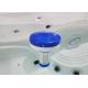 Floating Spa Hot Tub Dispenser for 1 Inch Bromine or Chlorine Tablets, Premium Adjustable Chemical Floater, 13 Settings