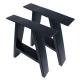 Customized Black Wrought Iron X Shaped Desk Metal Cast Iron Bench Dining Coffee Table Legs