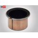 Copper Plating Finish Self Lubricating Sleeve Bearings For Printing Machinery PAF 4040