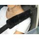 Faux Sheepskin Fur Seat Belt Covers For Winter Custom