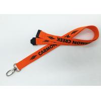 2cm Wide Silk Screen Lanyards / Safety Lanyards For ID Badges