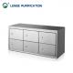 Polished Stainless Steel Furnishing 1200 × 350 × 600 6 Door Shoe Cabinet