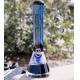 6 Blue Water Pipes Glass Bongs Smoking Bubbler Recycler Tobacco Hookah