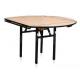 Foldable Hotel Dining Table With Chair Set Modern Timber Wood Veneer Finished