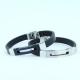 Factory Direct Stainless Steel High Quality Silicone Bracelet Bangle LBI52