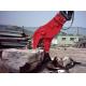 Concrete Cat Excavator Attachments No Vibration Jaws Movable Clampes Fixed