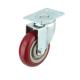 3-5 Inch Height Adjustable Heavy Duty Caster with Rotating Wheel and Threaded Stem