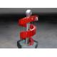 Rain Curtain Stainless Steel Water Feature Red Color OEM / ODM Available