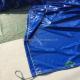 UV Treated Pvc Tarpaulin Striped Awning Fabric with Heavy Duty Plastic Sheet