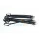 20MM Long Black Fishing Pliers Lanyard With Split Ring / Black Carabiner