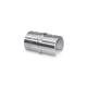 Brushed / Polished Stainless Steel Slot Pipe , 180 Degree Straight Tube Connector