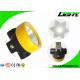 ABS Material Mining Cap Lights 2.2Ah Battery Capacity 5000lux 1 Year Warranty