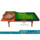 Wooden Collapsible Casino Card Table With Flame Retardant Tablecloth