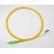 Simplex Fiber Optical Patch Cord Ceramic Ferrule PVC LSZH Plenum Cable Jacket